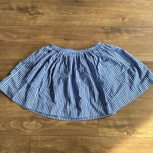 Polo Girls Blue and White Striped Mini Skirt